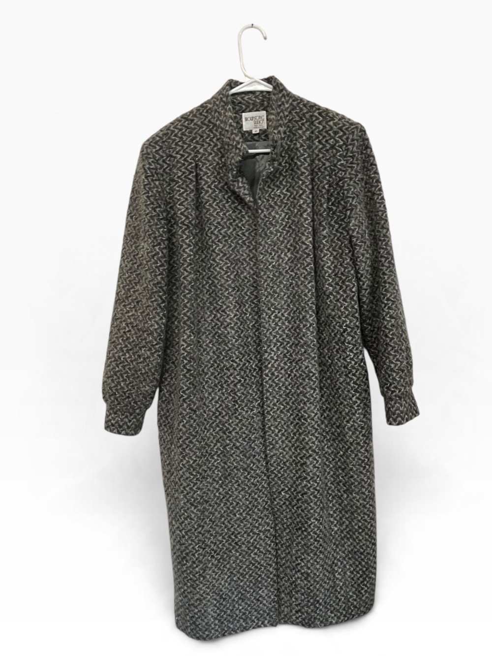 Vintage 80s Mohair Bouclé
Long Coat - Brownstone
Studio - Gray Size 10